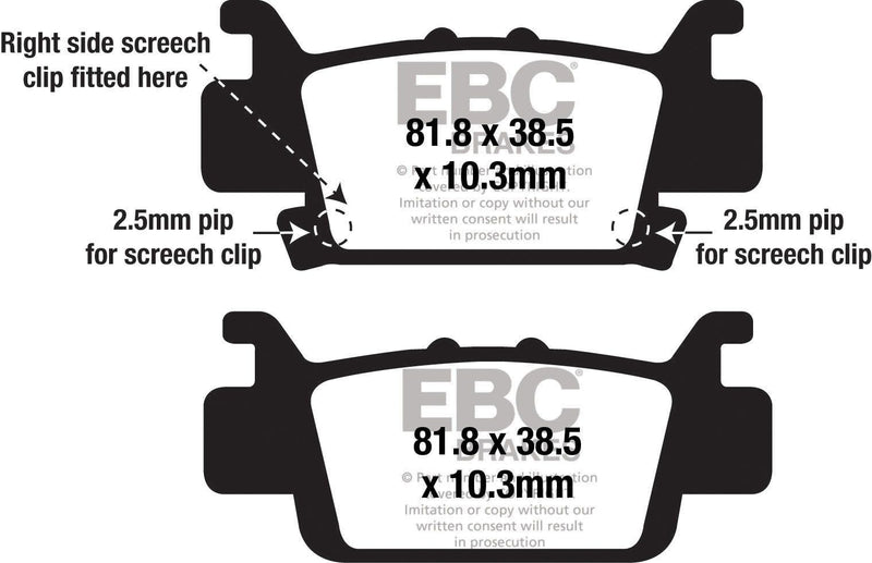 Load image into Gallery viewer, EBC 1 Pair SV Series Severe Duty Brake Pads MPN FA704SV