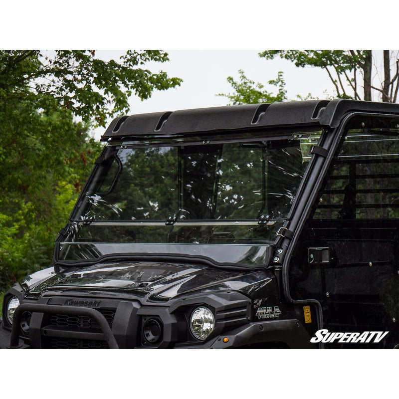 Load image into Gallery viewer, SuperATV Kawasaki Mule Pro Scratch Resistant Flip Down Windshield FDWS-K-MULE-FXT-70