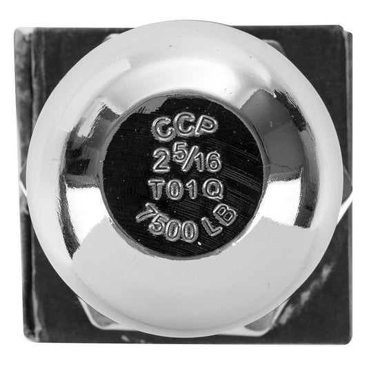 Reese Interlock Carbon Forged Trailer Hitch Ball, 2-5/16 in. Diameter, 7,500 lbs. Capacity, 1 in. Shank Dia, 2 in. Shank Length, Chrome