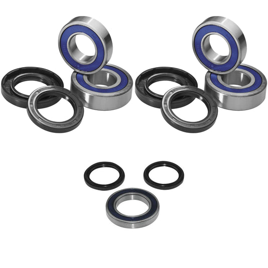 QUADBOSS Front and Rear Wheel Bearing Kits for Yamaha YFM125 Grizzly 2004-2012