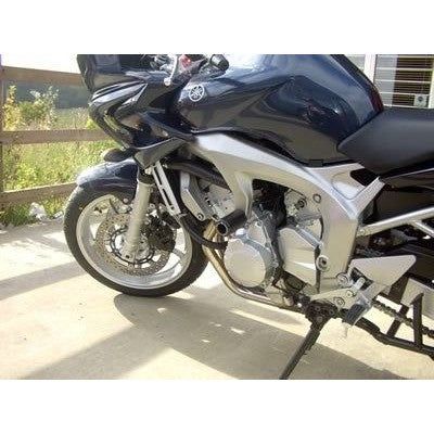 R&G Racing Black Classic Style Crash Protectors For 2004-2012 Yamaha Fazer 600