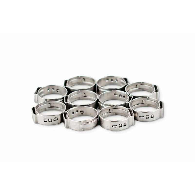 Load image into Gallery viewer, WSM Oetiker Hose Clamp 016.6mm-019.8mm 10 Pack 13-162-48
