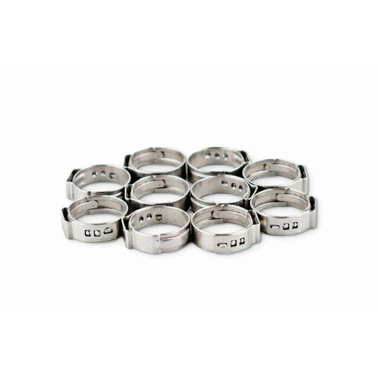 WSM Oetiker Hose Clamp 016.6mm-019.8mm 10 Pack 13-162-48