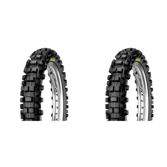 Pair of Maxxis Maxxcross IT M7305 Bias Dirt Bike Tires Rear 90/100-14 (2)