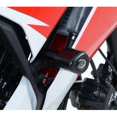 Load image into Gallery viewer, R&amp;G Racing Black Aero Style Crash Protectors For 2015-2020 Honda CBR300R
