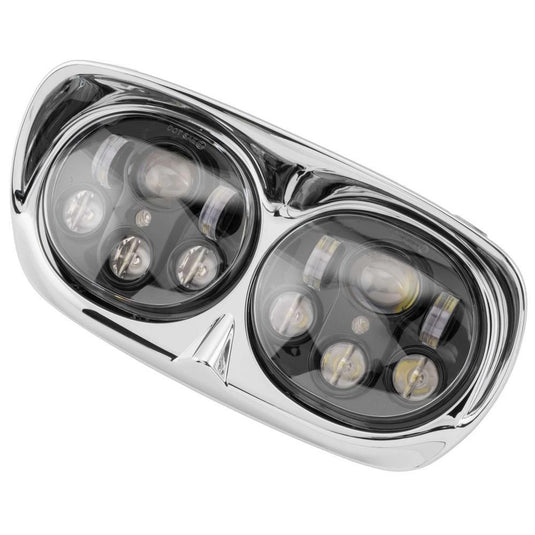 Letric Lighting Headlights For Road Glide Dual Black/Chrome