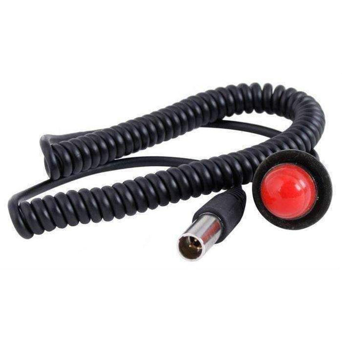 Rugged Radios Hole Mount Steering Wheel Push to Talk (PTT) with Coil Cord  for Car Harnesses PTT-HM