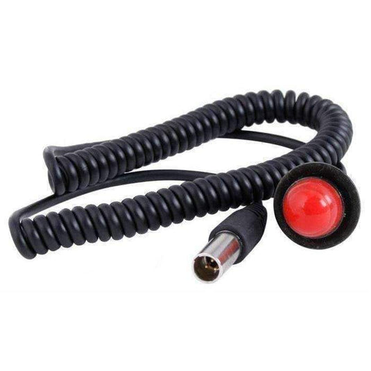 Rugged Radios Hole Mount Steering Wheel Push to Talk (PTT) with Coil Cord  for Car Harnesses PTT-HM