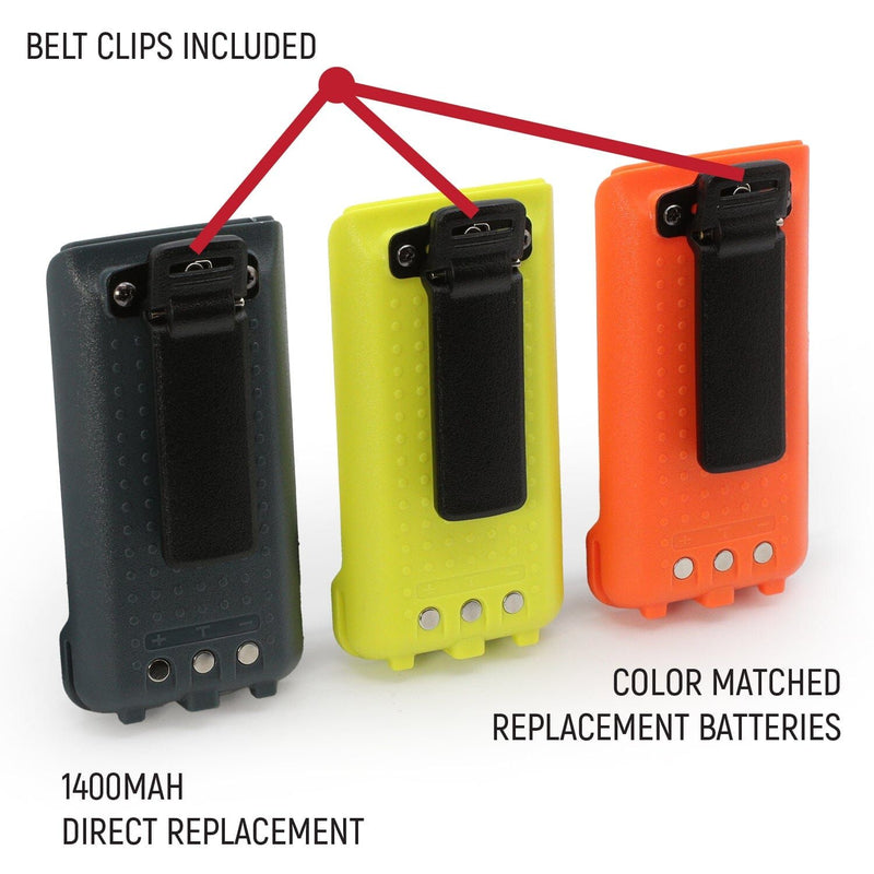 Load image into Gallery viewer, Rugged Radios GMR2 Replacement Battery with 12v Charge Port and Belt Clip
