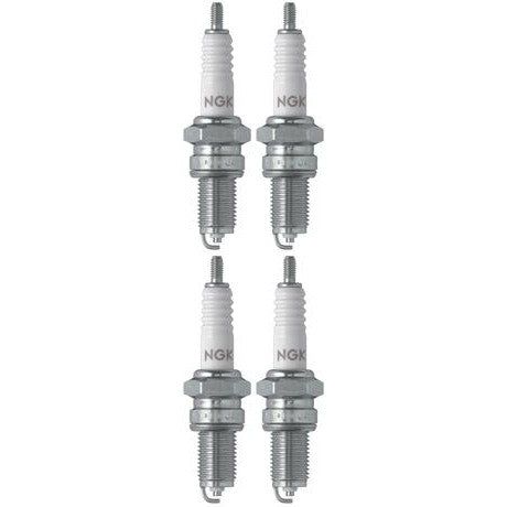 Set of 4 NGK Standard Spark Plugs for Kawasaki PRAIRIE 4X4 1998 Engine 400cc
