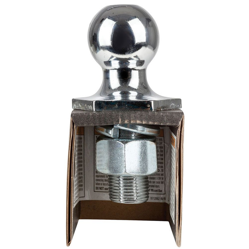 Load image into Gallery viewer, Interlock Carbon Forged Trailer Hitch Ball, 1-7/8 in. Diameter, 2,000 lbs. Capacity, 1 in. Shank Dia, 2 in. Shank Length, Chrome
