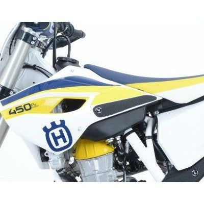 Load image into Gallery viewer, R&amp;G Racing Black Tank Traction Grips For 2015-2018 Husqvarna FS450 EZRG1100BL
