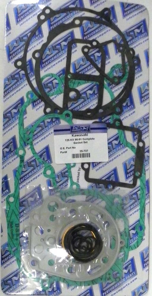 Load image into Gallery viewer, WSM Complete Gasket Kit For Kawasaki 125 KX 90-91 25-737
