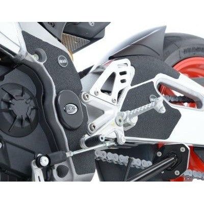 Load image into Gallery viewer, R&amp;G Racing Black Boot Guard Kit For 2019-2020 Aprilia RSV4 1100 Factory
