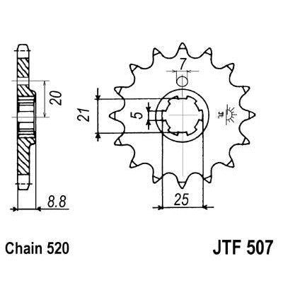 Load image into Gallery viewer, Front &amp; Rear Sprocket Kit for KAWASAKI KLT250 C1,C2,C3 Prairie 83-85 JT Sprockets
