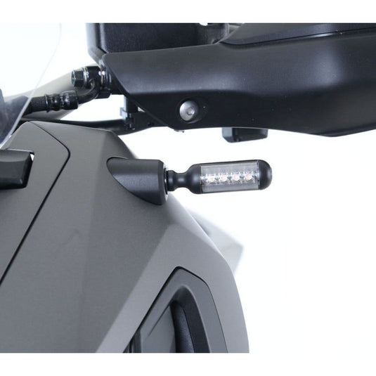 R&G Racing Black Front Indicator Adapter Kit For 2024-2025 Honda CB500 Hornet