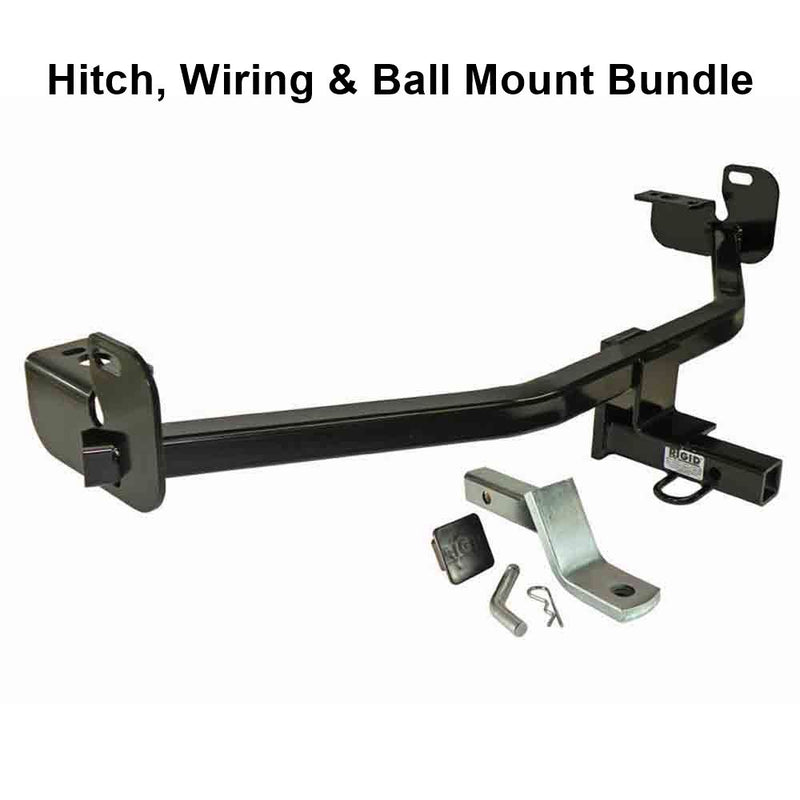 Load image into Gallery viewer, Rigid Hitch (RT-475) Class I, 1-1/4 Inch Receiver Trailer Hitch Bundle - Includes Ball Mount and Custom Wiring Harness fits 2015-2018 Ford Focus 5 Door Hatchback (Except ST)
