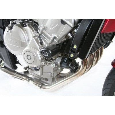 Load image into Gallery viewer, R&amp;G Racing Black Aero Style Crash Protection Bobbins For 2007-2012 Honda CB600F 599 Hornet
