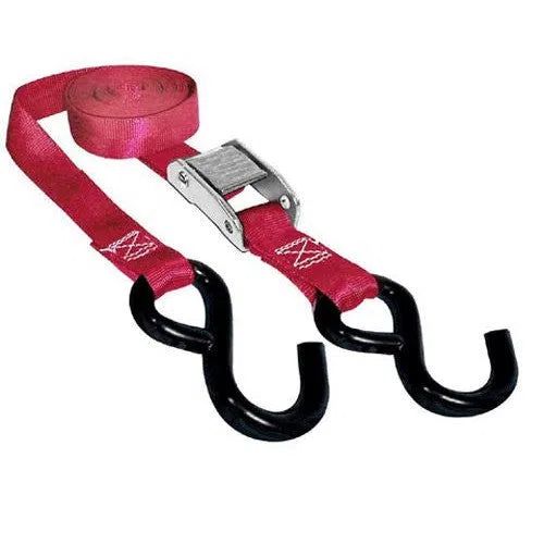 Load image into Gallery viewer, SPI 12-140-1 Tie Down Straps 1 Inch X 66 Inch 2000 Lb Red
