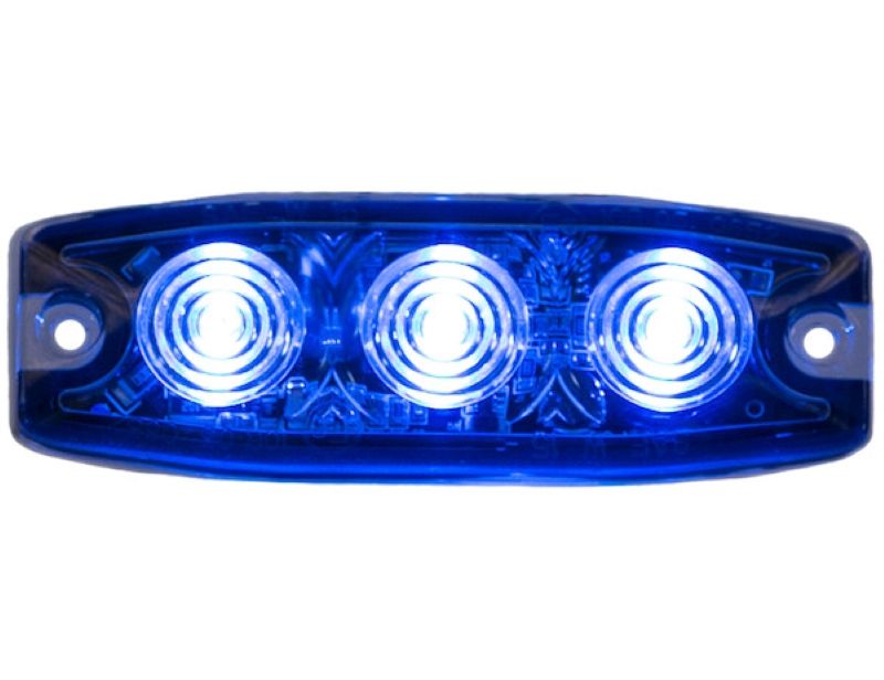 Load image into Gallery viewer, Blue Ultra Thin 3.5 Inch LED Strobe Light
