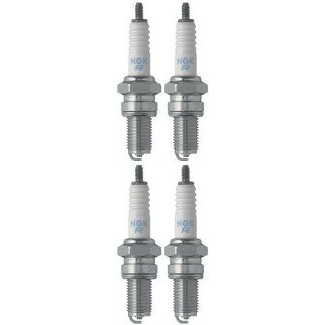 Set of 4 NGK Standard Spark Plugs for Yamaha RHINO 2008 Engine 450cc