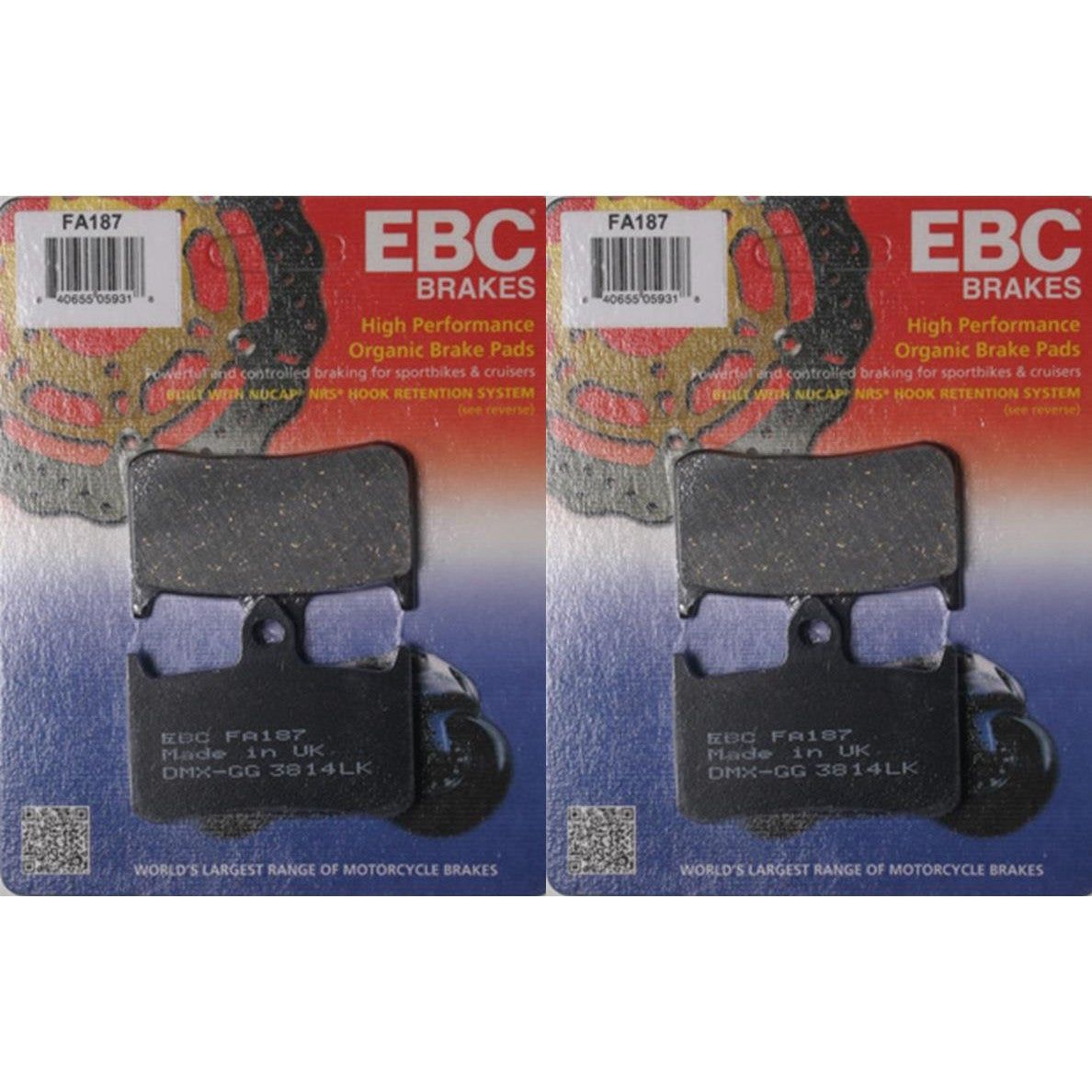 EBC Brake Pad Front Kit FA187 for Honda Super Hawk 1998-2005