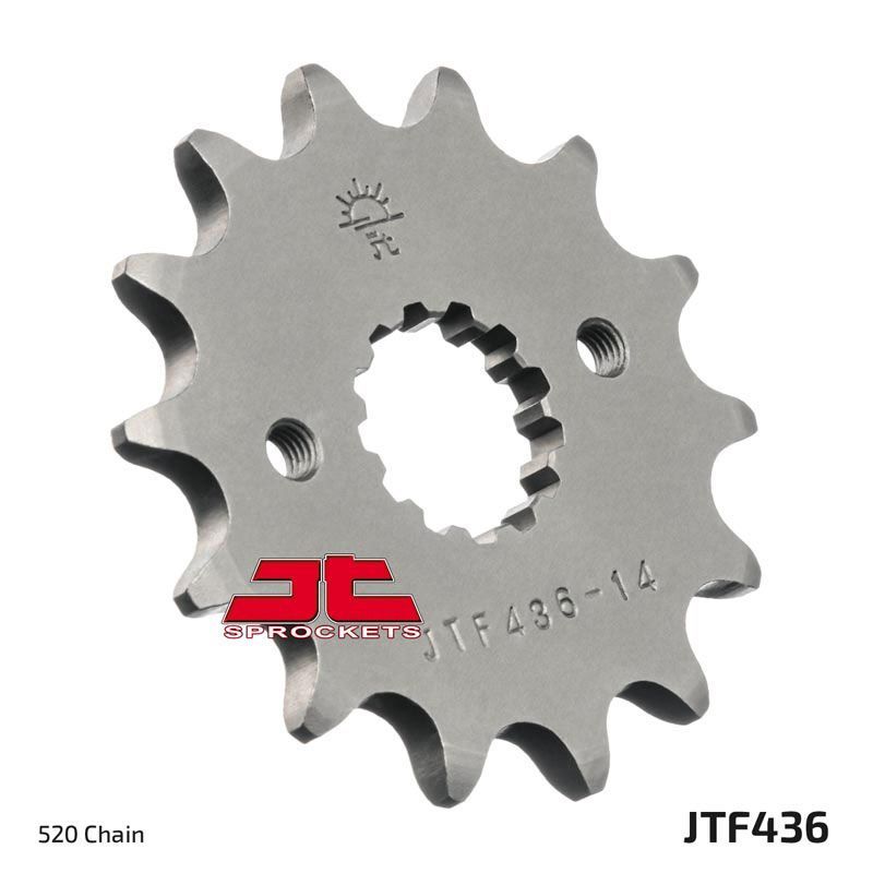 Load image into Gallery viewer, JT Sprockets Front Steel Countershaft Sprocket 13 Tooth 13T 520 Chain JTF436.13

