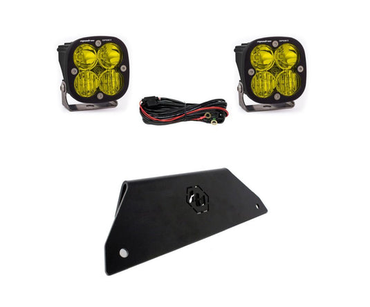 Baja Designs Lower Bumper LED Light Kit Squadron Sport Series Driving/Combo Pattern Baja Amber Lens For Polaris RZR Pro XP 2020-2022 447170