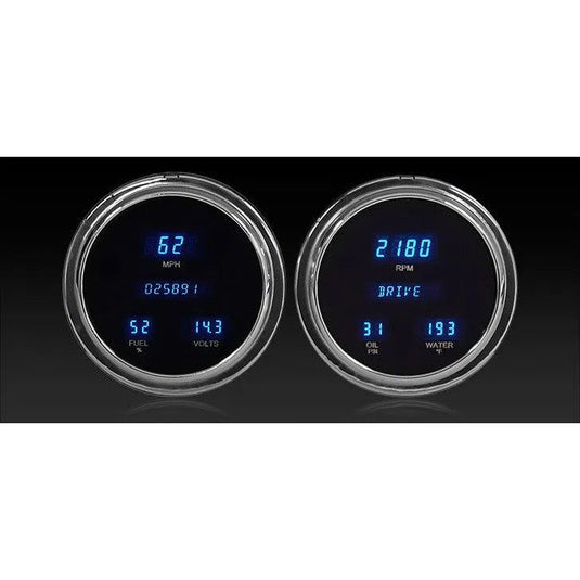 Dakota Digital 1954 Chevrolet Pickup Series III Gauge Kit with Teal/Blue Display VFD3-54C-PU-Z