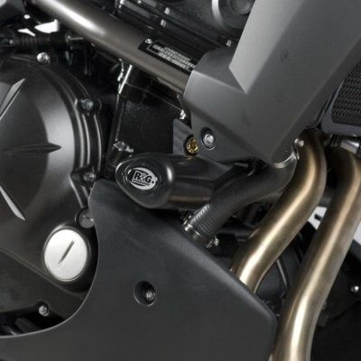 Load image into Gallery viewer, R&amp;G Racing Black Aero Style Crash Protection Bobbins For 2010-2014 Kawasaki Versys 650 KLE650C
