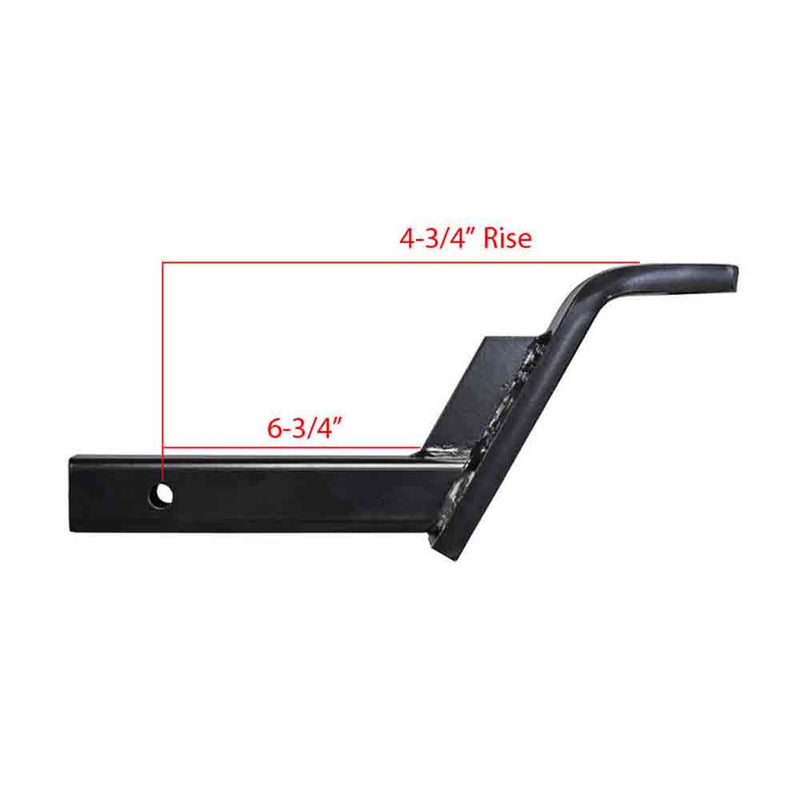 Load image into Gallery viewer, Rigid Hitch (UB-614-B) Ball Mount for 2&quot; Receivers - 6&quot; Drop - 4 3/4&quot; Rise - 14&quot; Length - Made in USA
