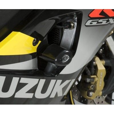 Load image into Gallery viewer, R&amp;G Racing Black Aero Style Crash Protectors For 2004-2005 Suzuki GSXR600
