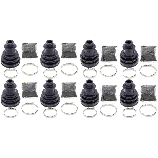Complete Front & Rear Inner & Outer CV Boot Repair Kit RZR 900 50 55 INCH 15-16