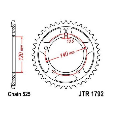 Steel Rear Sprocket 47T for Street TRIUMPH 650 Daytona 2005