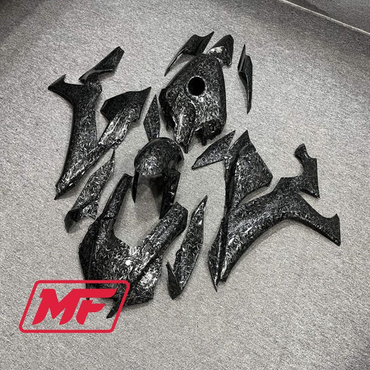Monster Fairings Full Kit Yamaha R1 20-23 Forged Carbon Fiber Style + Windshield + Gas Tank Cover