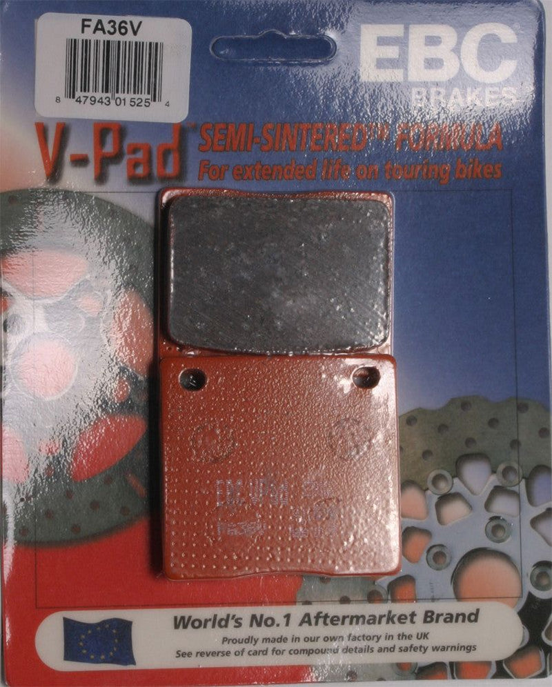 Load image into Gallery viewer, EBC 1 Pair V-Pad Semi-Sintered Touring Brake Pads MPN FA36V
