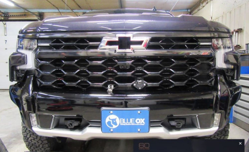 Load image into Gallery viewer, Blue Ox Avail Tow Bar (10,000 lbs. cap.) &amp; Baseplate Combo fits Select Chevrolet Silverado 1500 ZR2 (Includes Adaptive Cruise Control, Turbo, &amp; Bottom Shutters)

