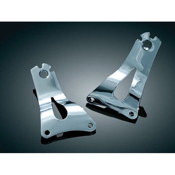 Load image into Gallery viewer, Kuryakyn Driver Passenger Backrest Sissy Bar Side Plate Chrome Harley Touring TK
