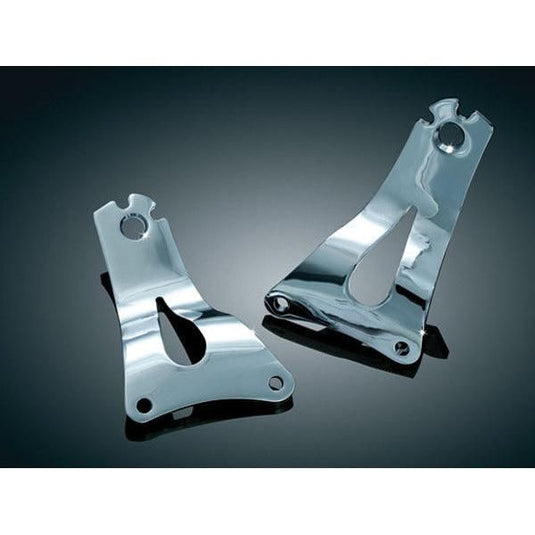 Kuryakyn Driver Passenger Backrest Sissy Bar Side Plate Chrome Harley Touring TK