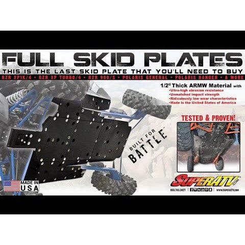 SuperATV Polaris General 4 Full Skid Plate FSP-P-GEN4
