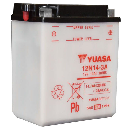 Yuasa Conventional 12N143A 12 Volt Battery YUAM2241B