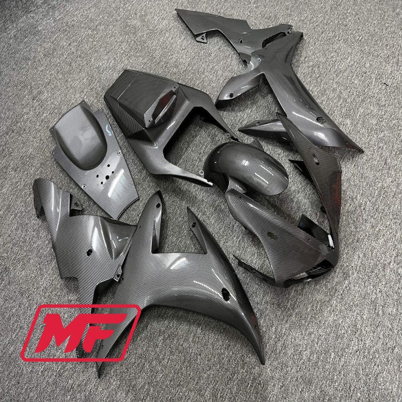 Load image into Gallery viewer, Monster Fairings Full Kit Yamaha R1 02-03 Carbon Fiber Style + Windshield + Gas Tank Cover
