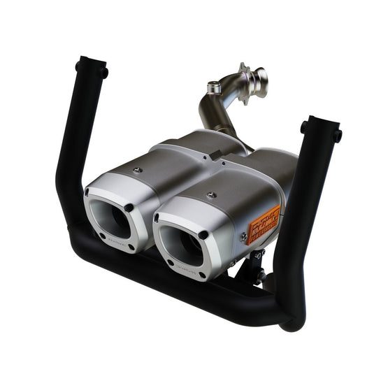 RJWC APX Dual Slip-On Exhaust with Bumper For Can-Am Outlander 500/700 2023-2024