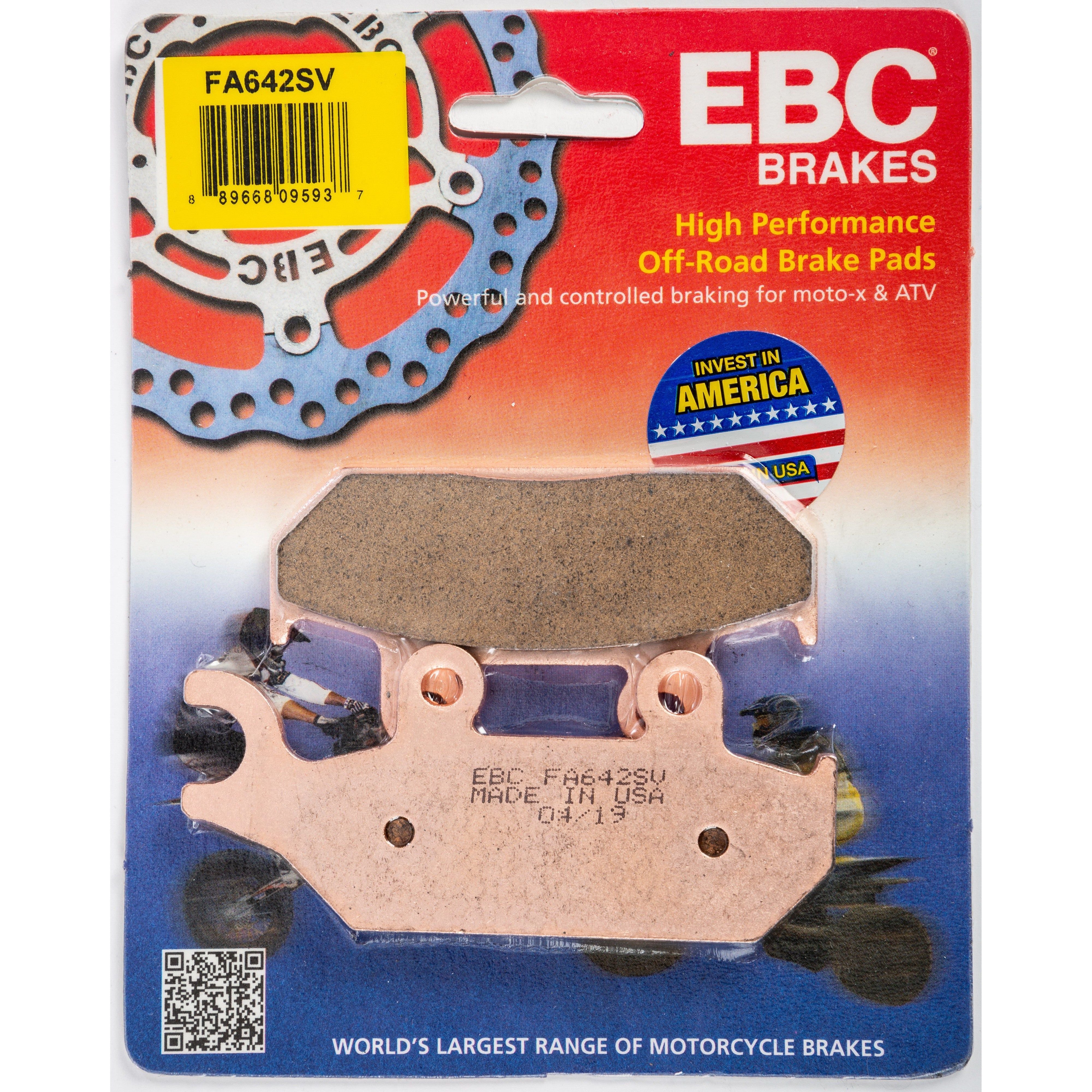 EBC 1 Pair SV Series Severe Duty Brake Pads MPN FA642SV