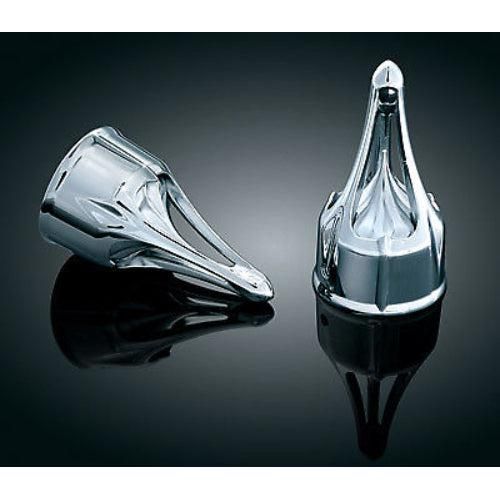 Load image into Gallery viewer, Harley-Davidson VRSCA V-Rod 2002-2006Roman Axle Caps Front Chrome by Kuryakyn

