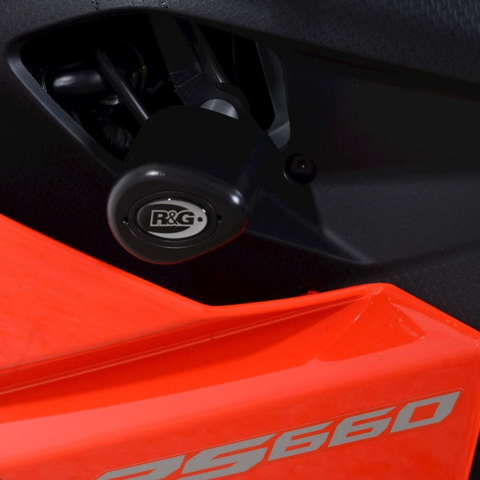 R&G Racing Black Aero Style Crash Protectors For 2021-2024 Aprilia RS660