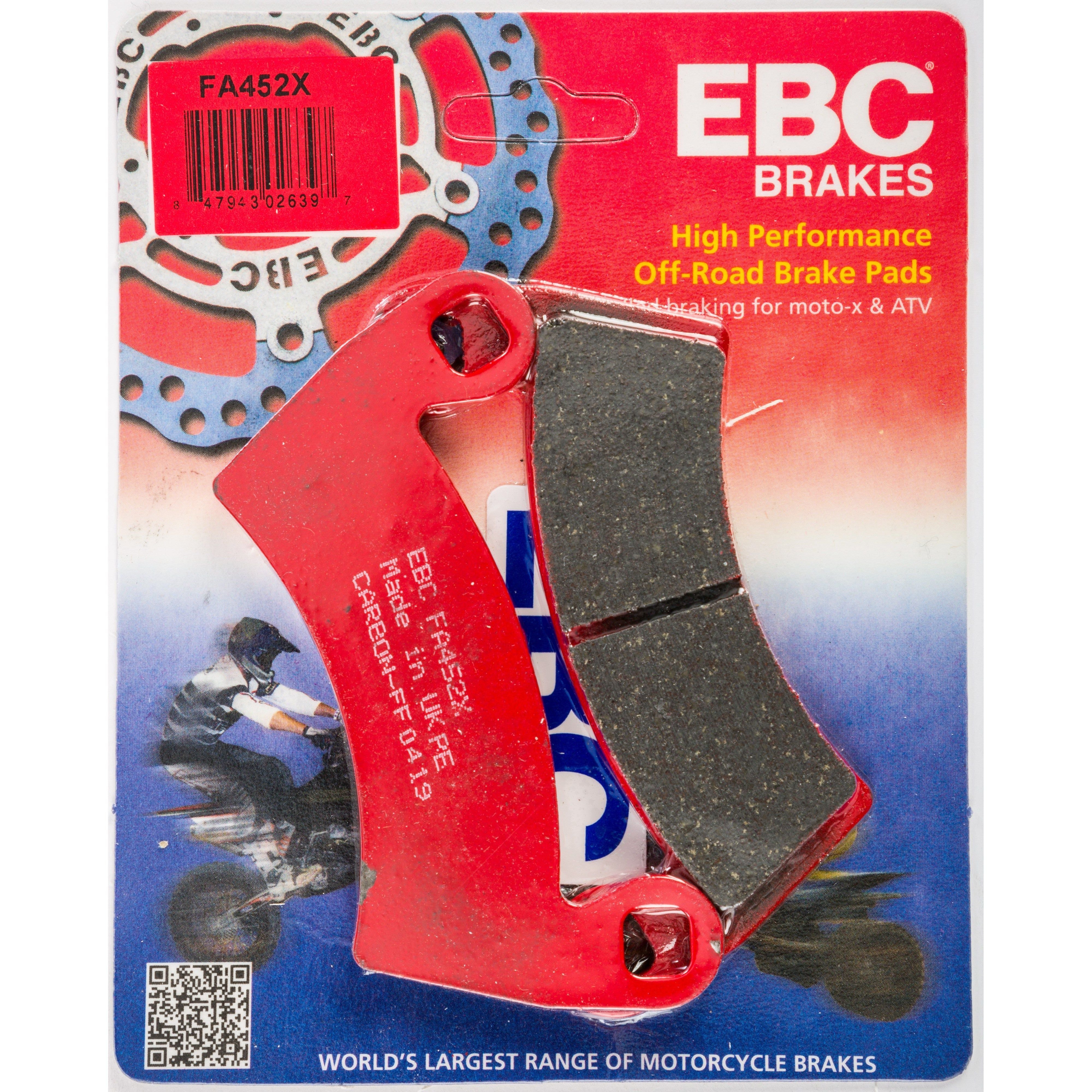 EBC 1 Pair Performance X-Series Carbon Brake Pads MPN FA452X