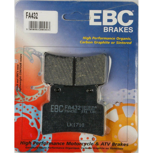 EBC 1 Pair Premium SFA Organic OE Replacement Brake Pads MPN FA432