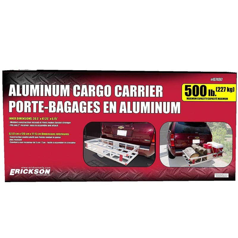 Load image into Gallery viewer, Erickson Mfg. Aluminum Basket-Style Cargo Carrier - 500 lb. Rated - Fits 2 &quot; Receivers
