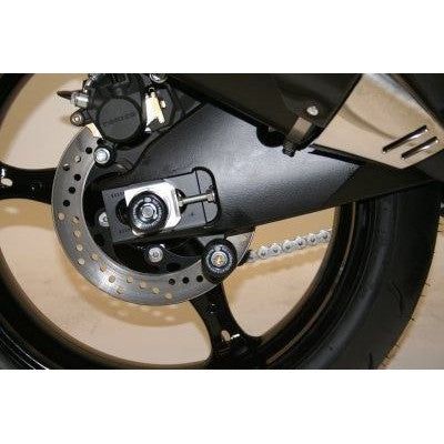 Load image into Gallery viewer, R&amp;G Racing Black Swingarm Protectors For 2023-2024 Suzuki Vstrom 1050 DL1050
